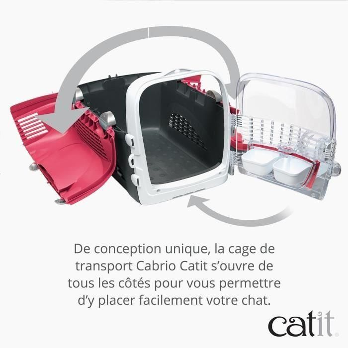 Cabrio convertible CAT IT - Rojo cereza - Para gato 5 Cabrio convertible CAT IT - Rojo cereza - Para gato 5