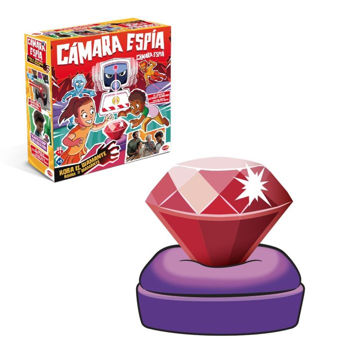 Bizak 30693271 Juego de Mesa Cámara Espía Atrapa el Diamante - Desafío de Detección y Sigilo para Niños +5 años
