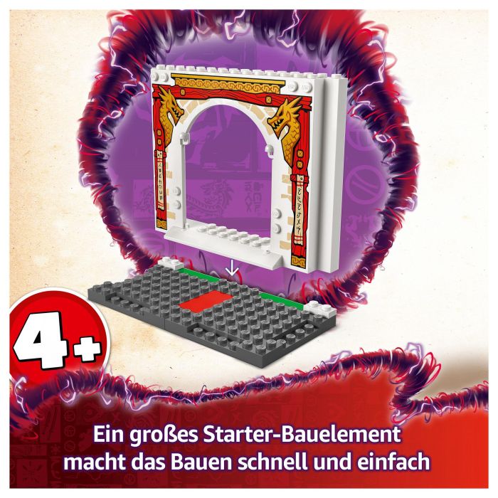 LEGO 71831 Templo Ninja Spinjitzu Dragón de juguete para niños a partir de 4 años