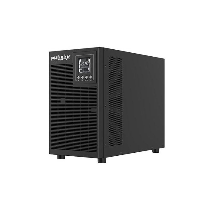 Phasak PH 9230 SAI Online Doble Conversión 3000 VA / 2700W con LCD, Formato Torre y 4 Salidas Protegidas 0 Phasak PH 9230 SAI Online Doble Conversión 3000 VA / 2700W con LCD, Formato Torre y 4 Salidas Protegidas 0