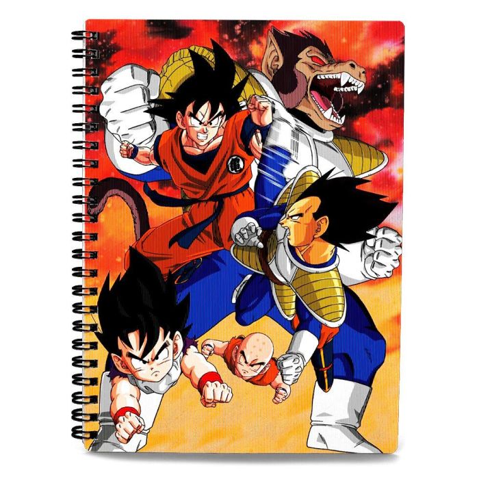 SD TOYS Cuaderno A4 Dragon Ball Z Goku vs Vegeta con Efecto 3D 30x21cm