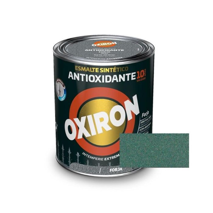 Titan Esmalte Oxiron Forja Verde Bronce 750ml | Sintético Industrial Secado Rápido | Protección y Acabado de Metales y Acero