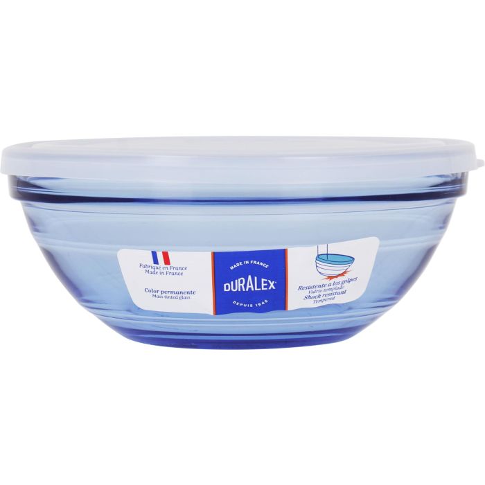 Duralex Bol Apilable con Tapa Colección Marine de 17,5 cm de Diámetro y 7 cm de Alto (12 Unidades) 1