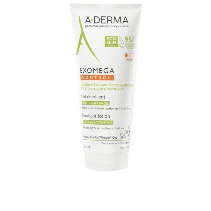 A-Derma EXOMEGA CONTROL Leche Emoliente Anti-rascado para Pieles Secas Atópicas 200 ml