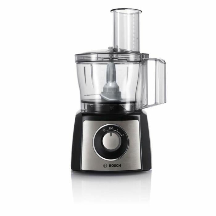 Bosch MCM3501M Robot Multifunción Multi Talento 800W, Tazón 2.3L, Mini Picador, Molinillo y Discos Rallar/Picar Negro/Inox 3 Bosch MCM3501M Robot Multifunción Multi Talento 800W, Tazón 2.3L, Mini Picador, Molinillo y Discos Rallar/Picar Negro/Inox 3