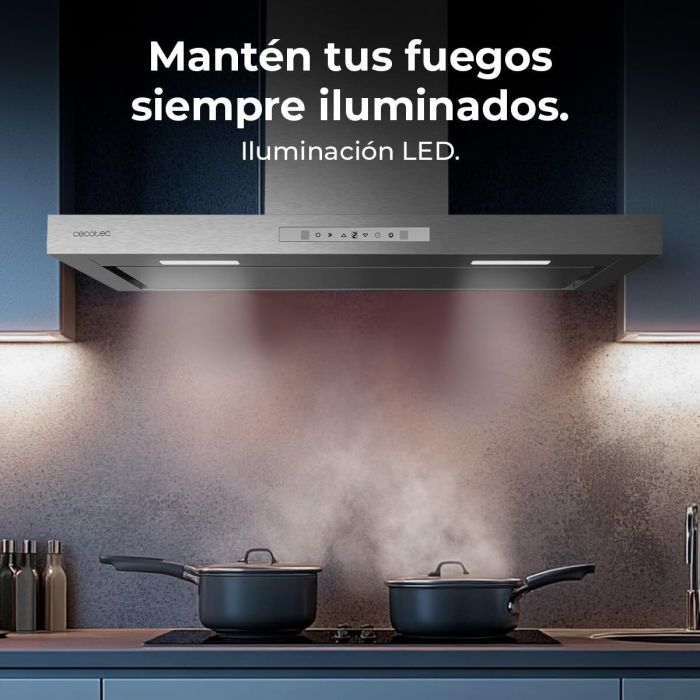 Cecotec Campana Convencional Bolero Flux TT 908000 Slim 90 cm Blanco A++ 3 velocidades 12 Cecotec Campana Convencional Bolero Flux TT 908000 Slim 90 cm Blanco A++ 3 velocidades 12