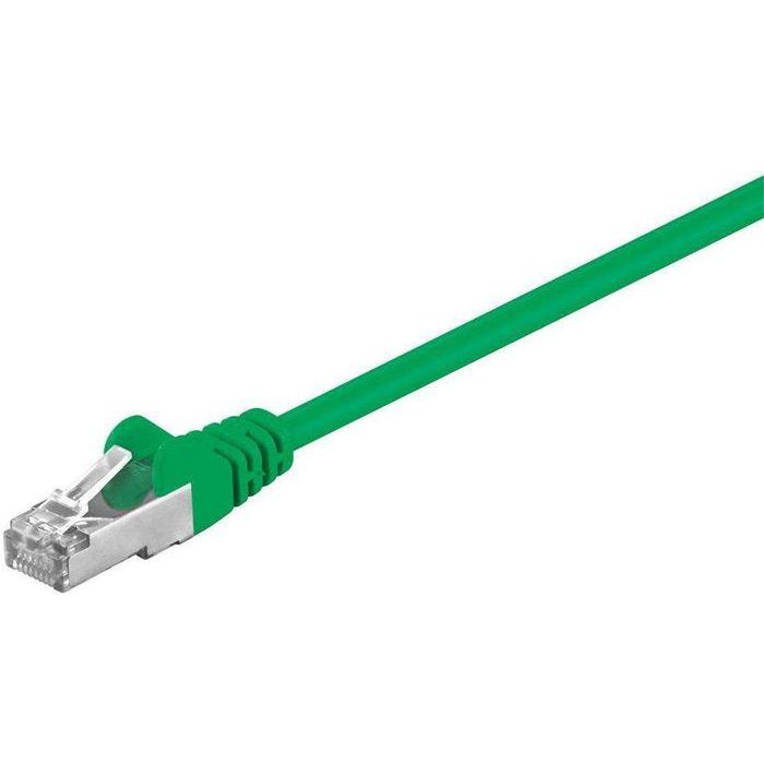 MicroConnect Cable de Red CAT5e F/UTP de 5m Verde, Apantallado para Redes Ethernet y Conexión de Dispositivos Fiable