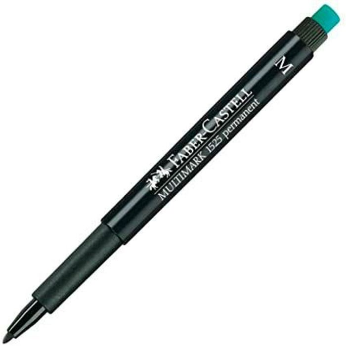 Rotulador permanente Faber-Castell Multimark 1525 M Negro (10 Unidades) 1 Rotulador permanente Faber-Castell Multimark 1525 M Negro (10 Unidades) 1