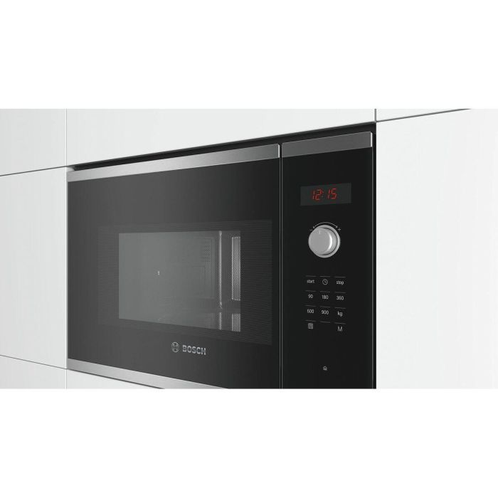Bosch Serie | 4 BFL553MS0 Horno microondas monofunción empotrable 25 litros 900 Watt acero inoxidable 14 Bosch Serie | 4 BFL553MS0 Horno microondas monofunción empotrable 25 litros 900 Watt acero inoxidable 14