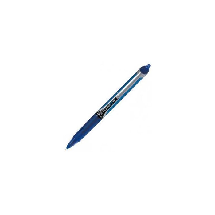 Pilot Bolígrafo Roller Tinta Líquida V7 Hi-Tecpoint Retráctil Azul (12 Unidades) con Grip Ergonómico (12 Unidades)