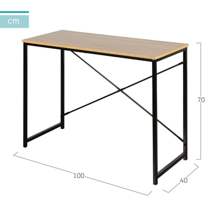 Mesa de Escritorio Max Home Acero Melamina Aglomerado 100 x 70 x 40 cm 3 Mesa de Escritorio Max Home Acero Melamina Aglomerado 100 x 70 x 40 cm 3