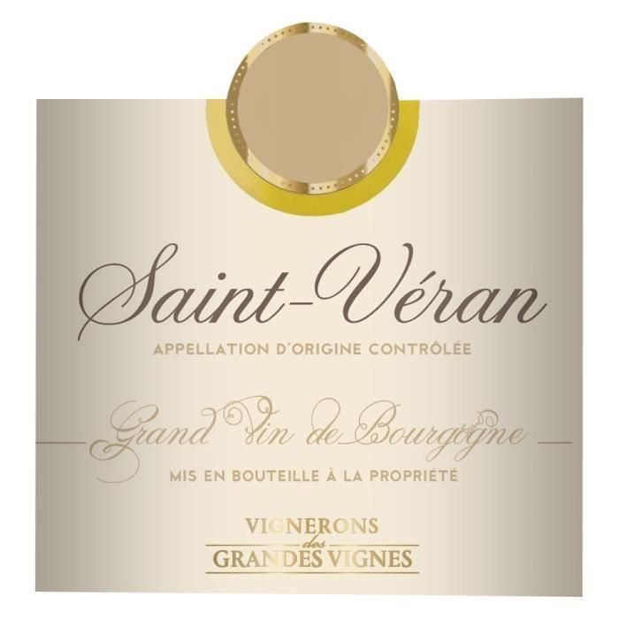 Vignerons des Grandes Vignes 2018 Saint-Véran - Vino blanco borgoña 1