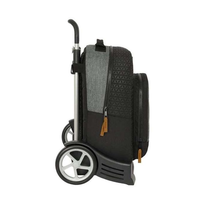 Mochila Escolar con Ruedas BlackFit8 Old school Negro Gris 32 x 42 x 15 cm 2