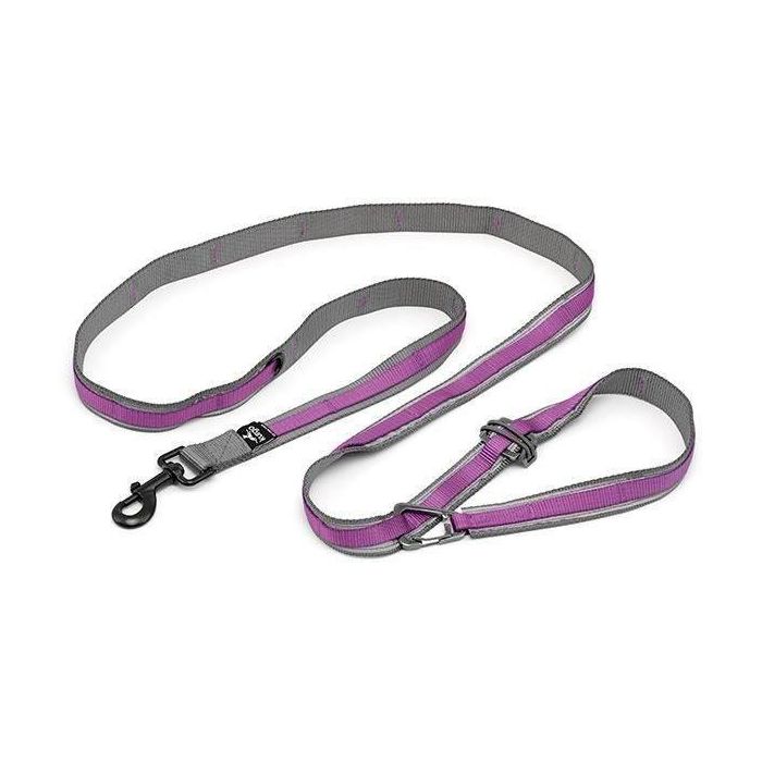 Correa manos libres - KURGO - QUANTUM - 6 posiciones - 120 a 180 cm - Morado