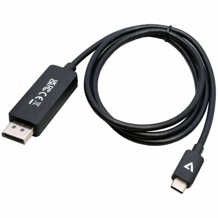 Adaptador USB C a DisplayPort V7 V7USBCDP14-1M 1 m 8K Ultra HD 2 Adaptador USB C a DisplayPort V7 V7USBCDP14-1M 1 m 8K Ultra HD 2