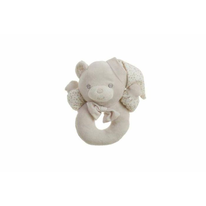 Creaciones Llopis Sonajero Osito Sweet Estrellas 16 cm Beige Caja Casita