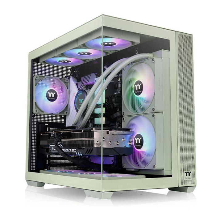 Thermaltake View 380 TG ARGB PC Midi Tower Verde Matcha 1 Thermaltake View 380 TG ARGB PC Midi Tower Verde Matcha 1