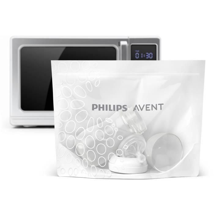 Bolsas de esterilización - PHILIPS AVENT - Microondas - 5 bolsas 1 Bolsas de esterilización - PHILIPS AVENT - Microondas - 5 bolsas 1