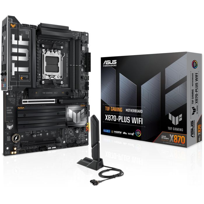 Asus TUF GAMING X870-PLUS WiFi AMD X870 Socket AM5 ATX - Placa Base con Wi-Fi 7, DDR5, USB4, 90MB1IU0-M0EAY0