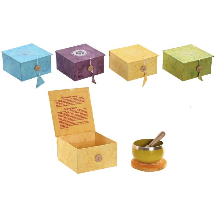 Cuenco Indio DKD Home Decor Verde Azul 12 x 7 x 12 cm (4 Unidades) Cuenco Indio DKD Home Decor Verde Azul 12 x 7 x 12 cm (4 Unidades)