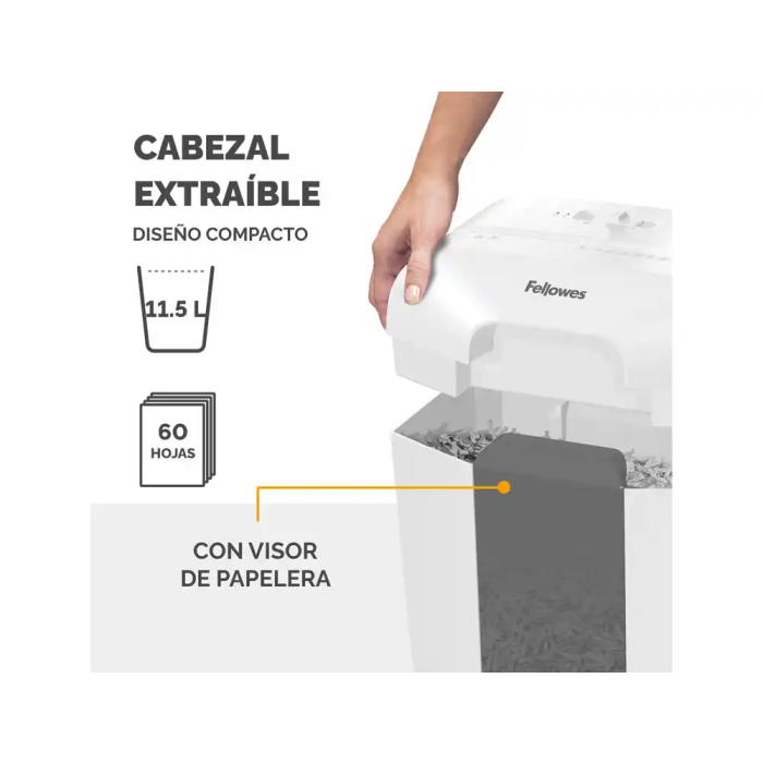 Fix Destructora LX25 Capacidad 6 Hojas Seguridad P4 Partículas Destruye Grapas Clips Tarjetas 3