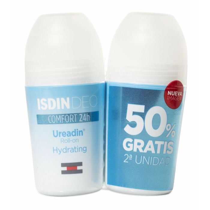Isdin Ureadin Desodorante Roll-On Hidratante Sin Alcohol 24h, Pieles Sensibles, Lote 2 x 50 ml 0 Isdin Ureadin Desodorante Roll-On Hidratante Sin Alcohol 24h, Pieles Sensibles, Lote 2 x 50 ml 0