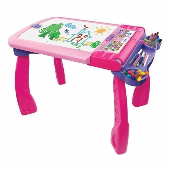 Pizarra Interactiva Vtech Magi chevalet interactif 3 en 1 rose (FR) 7