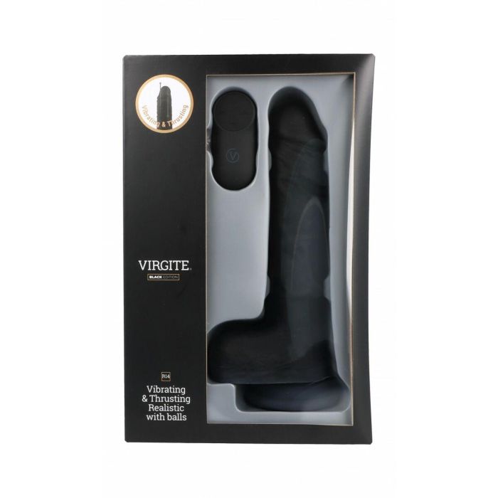 Consolador Realista Virgite R14 Negro 23 cm 4 Consolador Realista Virgite R14 Negro 23 cm 4
