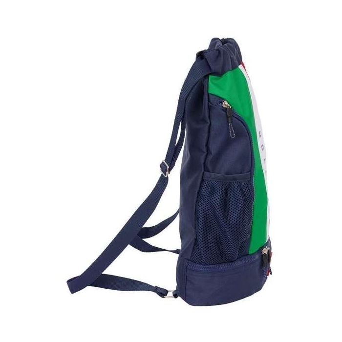 Bolsa Mochila con Cuerdas Benetton Flag Azul marino 35 x 40 x 1 cm 2