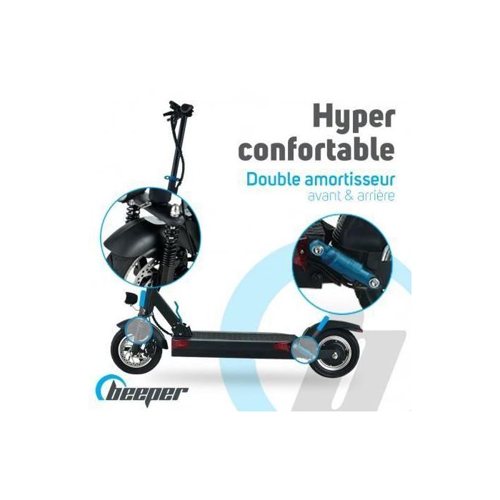 Patinete eléctrico - BEEPER - MAX FX10-G2-26 - 500W - 10 pulgadas - Adulto - 48V - 26Ah 2 Patinete eléctrico - BEEPER - MAX FX10-G2-26 - 500W - 10 pulgadas - Adulto - 48V - 26Ah 2