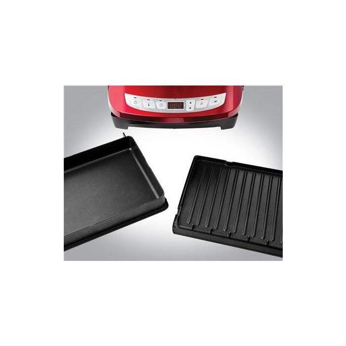 George Foreman 24001-56 Grill Eléctrico de Precisión Evolve Rojo para 5 Raciones 4