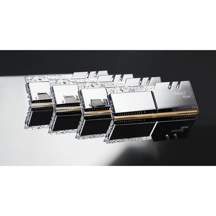 G.Skill F4-3600C16Q-64GTRSC Kit Quad DDR4 64 GB 3600 MHz CL16 Trident Z Royal (4x 16 GB) para PC/Servidor con Intel XMP 2.0 Plata 4