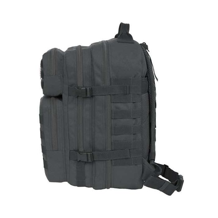 Mochila militar portatil 15,6'' safta basic "gris" 30x48x23cm 4