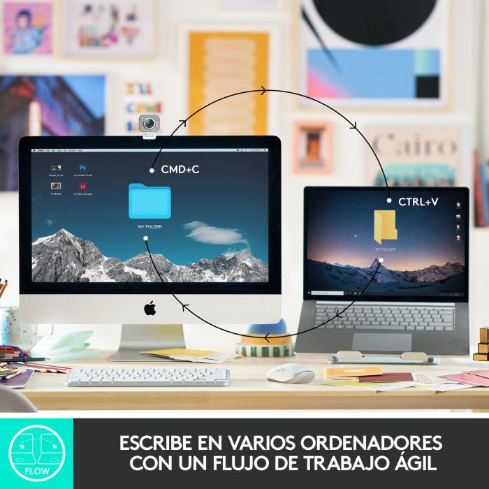 Logitech MX Keys Mini Teclado Inalámbrico Gris Pálido - Teclas Esféricas Cóncavas, Retroiluminación Inteligente, Bluetooth 33