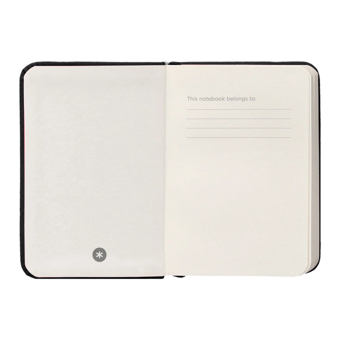 Antartik Cuaderno A7 Tapa Dura Negro Hojas Lisas 80 Hojas 80gr FSC con Gomilla Bolsillo Marcapáginas 6