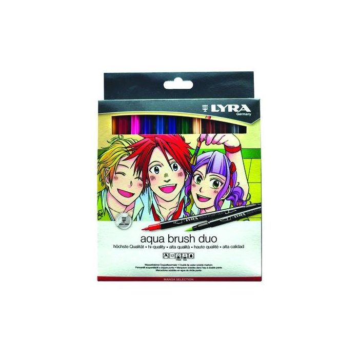 Rotulador Lyra Aqua Brush Duo Manga Estuche De 12