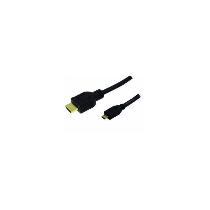 LogiLink Cable HDMI 2.0 con Ethernet A a micro D, 2.00m, negro