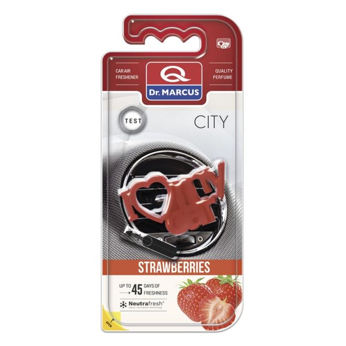 Ambientador para Coche Dr Marcus City Fresa Plástico Fragancia 2