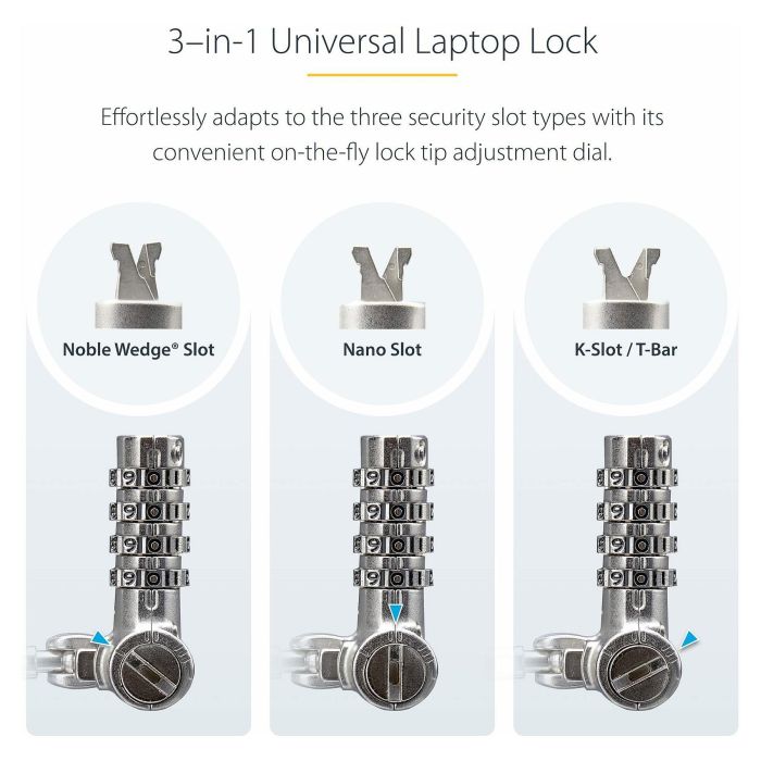 Videocámara de Vigilancia Startech UNIVKA25-LAPTOP-LOCK Videocámara de Vigilancia Startech UNIVKA25-LAPTOP-LOCK