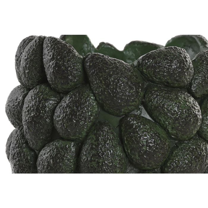 DKD Home Decor Avocados25 Jarrón Tropical de Cemento Verde 20 x 25 x 20 cm (2 Unidades) 2