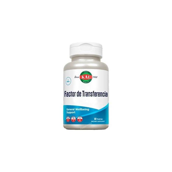 Kal Factor de Transferencia para Apoyo Inmune con Calostro y Lactoferrina, 60 Cápsulas