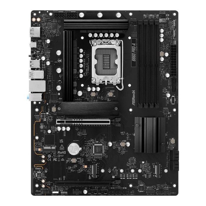 ASRock B860 Pro-A Placa Base ATX LGA 1851 DDR5 con HDMI/DP, Intel B860 Chipset para PC 2