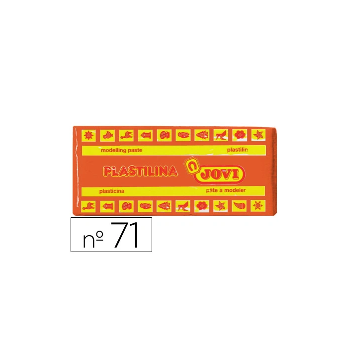 Jovi Plastilina Naranja Unidad Tamaño Mediano +150g Pasta Vegetal Moldeable 0 Jovi Plastilina Naranja Unidad Tamaño Mediano +150g Pasta Vegetal Moldeable 0