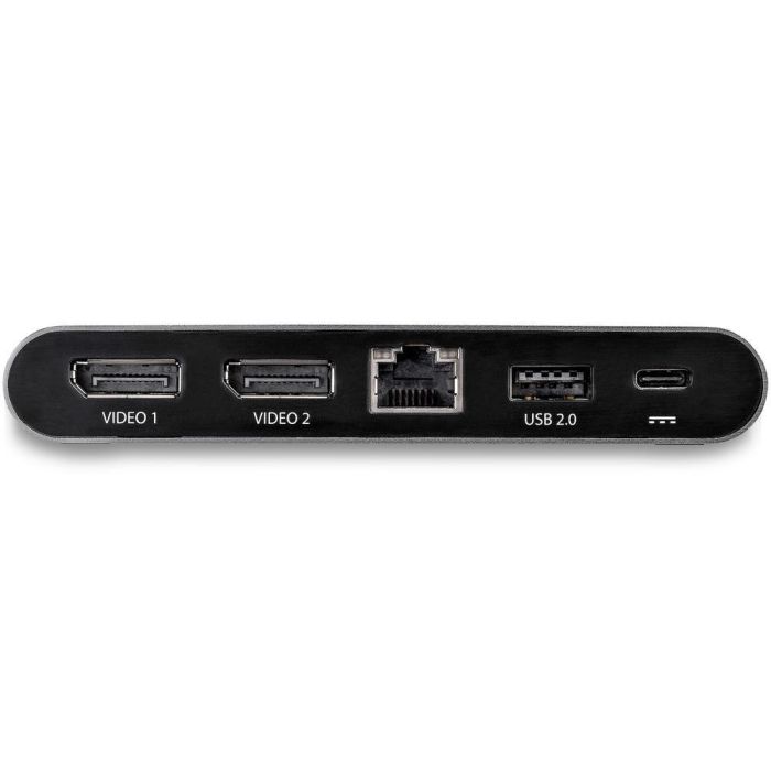 Startechcom Docking Station 7 en 1 USB-C con Power Delivery, Dual DisplayPort, Ethernet Gigabit, 4K 60Hz, Compatible con Windows 2