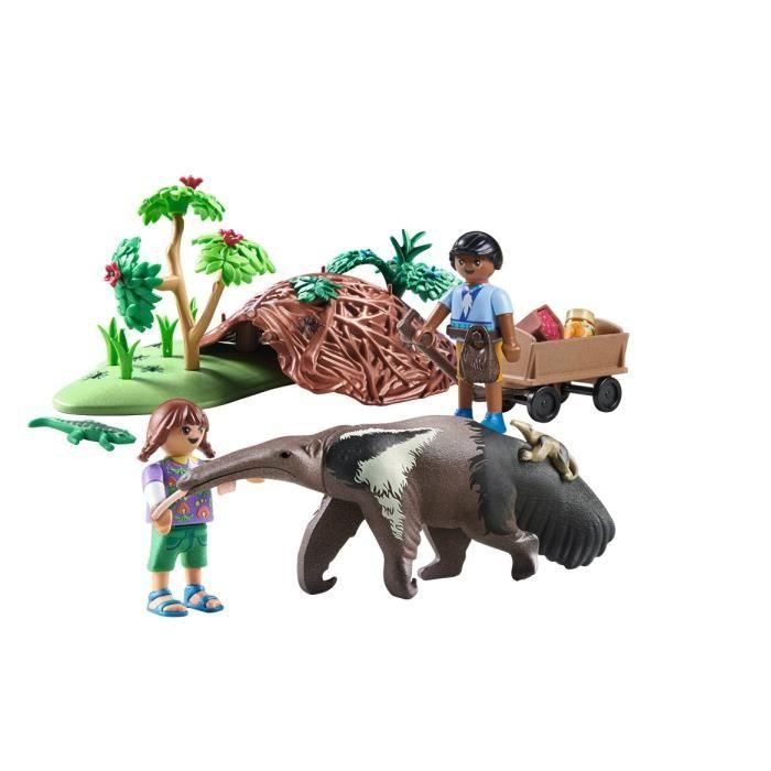 Playmobil Wiltopia: Set de Juego Cuidado del Oso Hormiguero con Figura y Accesorios 2