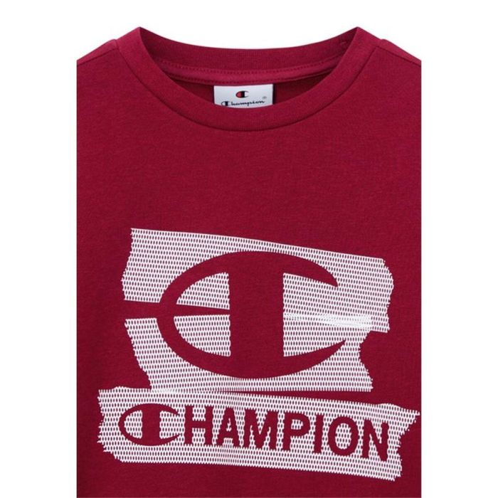 Sudadera sin Capucha Niño Champion Graphic Shop Granate Rojo Oscuro S 1