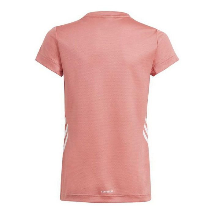 Camiseta de Manga Corta Infantil Adidas Aeroready Salmón 5
