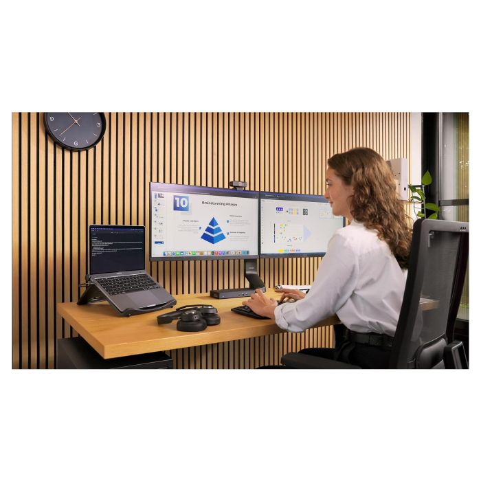 Kensington Auriculares Gaming H3000 PROVC, Diadema Bluetooth 5.2, Negro, 60h Batería, Cancelación Ruido, Micrófono Boom, USB-C, Para PC, PS, Xbox, Android, iOS