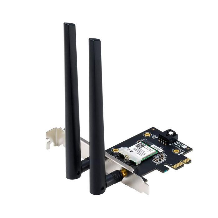 Asus PCE-AXE5400 Adaptador WiFi 6E PCIe Bluetooth 5.2 Tri-Banda (2.4/5/6GHz) 160MHz WPA3 OFDMA MU-MIMO para PC 3 Asus PCE-AXE5400 Adaptador WiFi 6E PCIe Bluetooth 5.2 Tri-Banda (2.4/5/6GHz) 160MHz WPA3 OFDMA MU-MIMO para PC 3