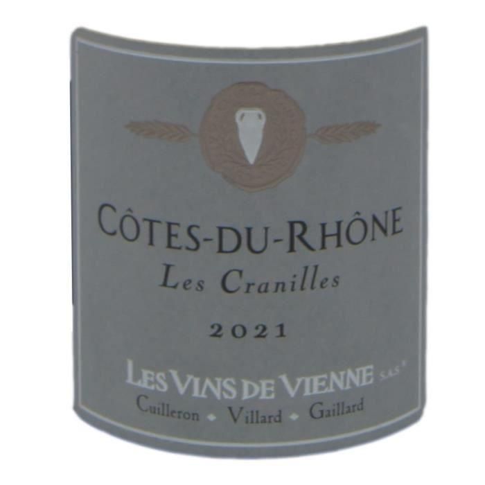 Vin de Vienne Cuvée Les Cranilles 2021 Côtes du Rhône - Vino tinto del Valle del Ródano 1